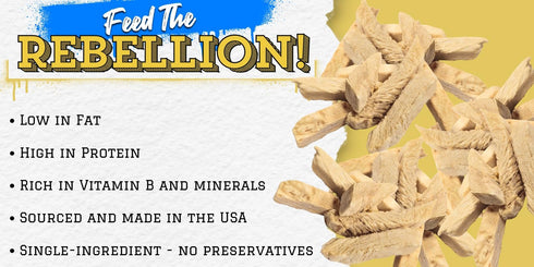 (16oz) Freeze Dried Chicken Breast for Dogs & Cats Single Ingredient Dog Treats USA Sourced & Made High Protein, All