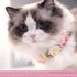Pet Flower Collar with Adjustable Ribbon, Small Dog Wedding Attire Wreath Bow, Pink Floral Collar for Small Dogs, Cats,