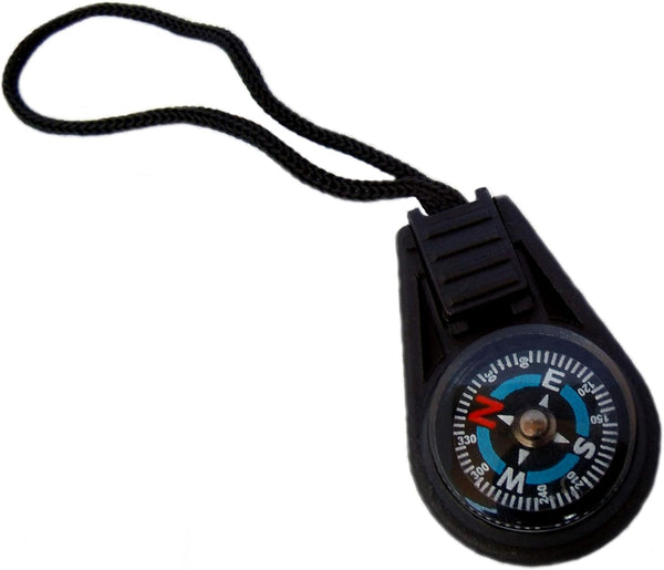 Type-III 5pc Liquid Filled Zipper Pull Compass Set - 2nd Gen for Paracord Projects or Bug-Out Bags