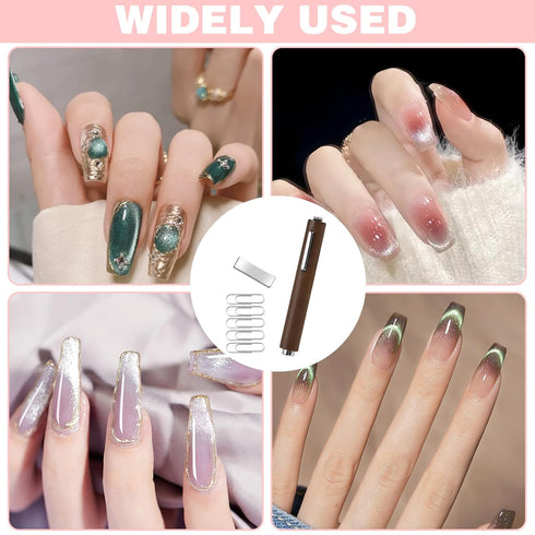 CANIPHA 3 1 1pcs 5pcs In Cat Eye Nail Magnet Multifunctional Cat Eye Gel Polish Nail Tool with Extra Square Magnet