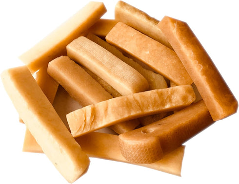 Snow Hill Himalayan Yak Golden Cheese Churpi Dog Chews, Pinky Finger Size 12-13 Pcs Small Cheese Nuggets