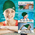Water Gear Silicone Adult Swim Cap, Flexible Unisex Waterproof, Great for Short and Long Hair