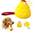 LuciPaw Interactive Dog Toy Ball - Squeaky Treat Dispenser, Pull Handle & Wobble