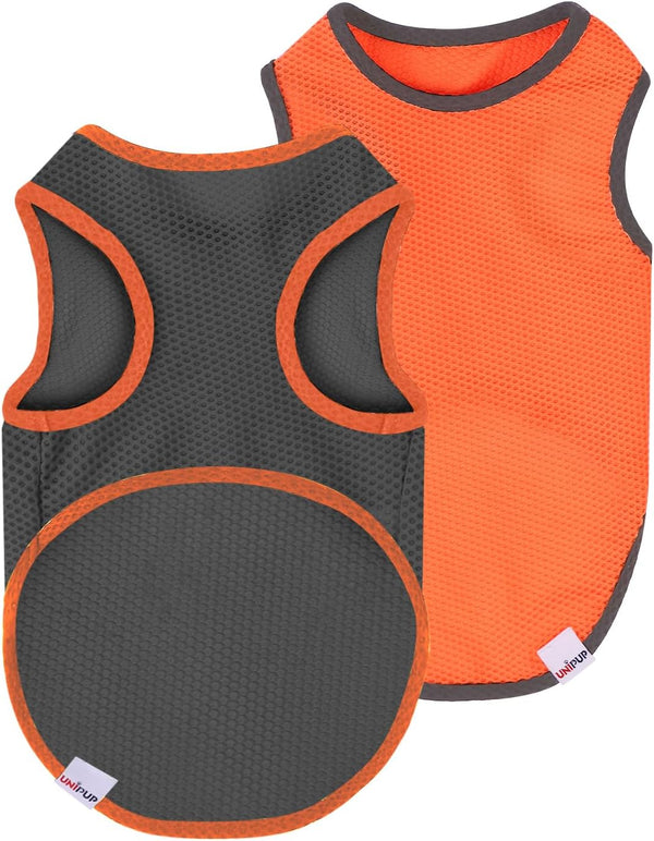 2 Pack Quick Dry Dog Shirt - Lightweight Mesh Breathable Clothes for Medium Dogs, Sun-Protection Sleeveless Shirts