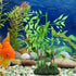 Aquarium Bamboo Plant, Artificial Green Leaf Plant, Water Grass Aquatic Plastic Ornament for Landscape Decor