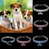 Dogs Kingdom Amazing 3 Rows Rhinestones Necklace, Pet Cat Dog Collar Bling Jewelry, Dark Blue, M
