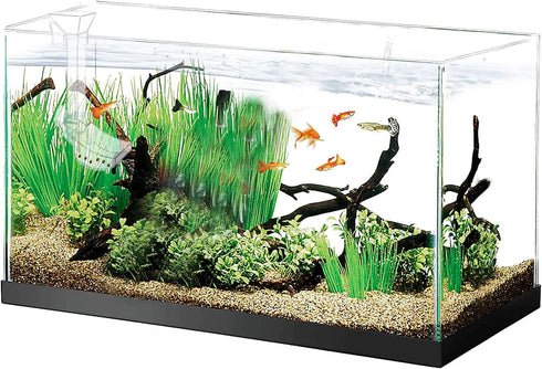 Aquarium Fish Shrimp Feeding Dish Set - Clear Feeder Tube and Dish with Cleaning Brush for Feeding Supplies