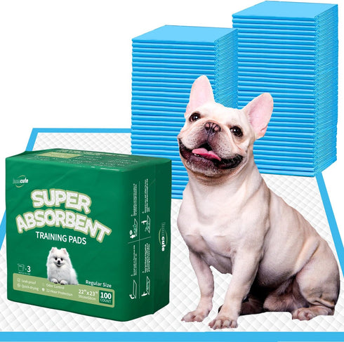 IMMCUTE Puppy Pads 22"x23" 100 Count | 6-Layer Leak-Proof & Super Absorbent