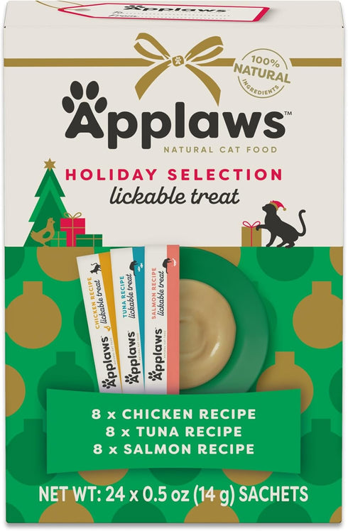 Applaws Lickable Cat Treats, Natural Grain-Free Pure, Made with Limited and Natural