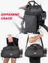 KEMIMOTO 20L Capacity Bike Rear Rack Bag, Water Resistant Bicycle Pannier with Rain Cover
