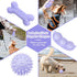 6 Pack Puppy Teething Toys, Cute Purple Chew Toys for Puppies 0-6 Months, Soft Rubber Rope