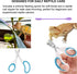 Enochainchin 10pcs Set Bearded Dragon Tank Accessories Kit Reptile Water Food Bowl, Feeding Tongs with Rubber Tip