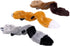 Pack Pack, 11" ZippyPaws Skinny Peltz - No Stuffing Dog Toy to Keep Them Busy, for Small and Medium Dogs, Squeaky Pet