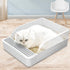 Chinchilla Tfwadmx Large Rabbit Litter Box Toilet Rectangle Potty Trainer Corner Litter Bedding Box Pet Pan for Adult