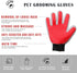Marchul Cat Gloves Grooming, Pet Grooming Glove, Dog Hair Remover Glove, Pet Glove Brush for Cat, Dog, Horse with Long, Short Hair, 1 Pair