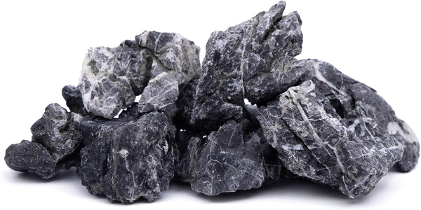 10 PCS Natural Seiryu Stones, 2-4'' Slate Stones for Aquariums, Terrariums, and Reptile Enclosures