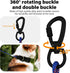 4/5/6 FT Chew Proof Dog Leashes, Comfortable Handle Steel Cable Lead for Large or Medium Dogs (6FT, Blue)