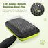 Pecute Self-Cleaning Slicker Brush for Dogs, Cats, Lightweight Brush for Shedding and Grooming, Removes Loose Fur
