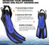 Set, Packages Odoland Snorkel Adults Snorkeling with Dry Top Diving Mask, Adjustable Swim Fins, Mesh Bag, Anti-Fog