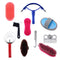 Cryfokt 10 Pcs Leather Horse Grooming Kit, Horse Brush Set for, Horse
