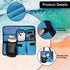 lasuroa 4 Beach Chair Cup Holder Attachment, Beach Chair Drink Bracket Pockets Phone Bag Adjustable Strap Hanging Cup