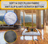 Dog Beds, XX-Large Premium Quality, Washable Portable Eco-Friendly, Stylish Design, Removable Cover, 47.24 x 31.49 Inch