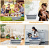 Goderewild 7.1 Gal/27L Multipurpose Collapsible Pet Bathtub Upgraded with Drainage Hole and Pet Hair Collector