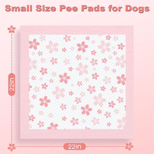22"x 22" 6-Layer (50 Counts) MIZOK Puppy Pads with Leak-Proof Quick-Dry Design Pee Pads for Dogs Potty Training