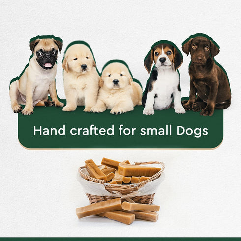 KATHMANDU'S Authentic Himalayan Cheese Dog Chews for Small Dogs, Pack of 15, Improved Dental Hygiene & Protein-Rich