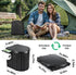 Sckee Camping Toilet, Portable Toilet for Adults, Portable Travel Folding Toilet with Lid and Paper Holder, Compact