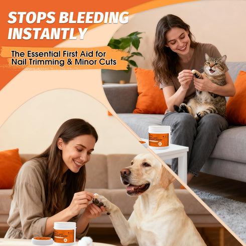 '-1.76oz (1-Pack) PAW PLANET Styptic Powder for Dogs & Cats Fast Acting Blood Stop Powder for Nail Clipping, Minor Cuts
