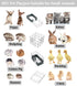 12pcs LANGXUN DIY Small Animal Playpen, Pet Playpen with Door and Waterproof Mat, Rabbit Guinea Pig Cages, Puppy Kitten
