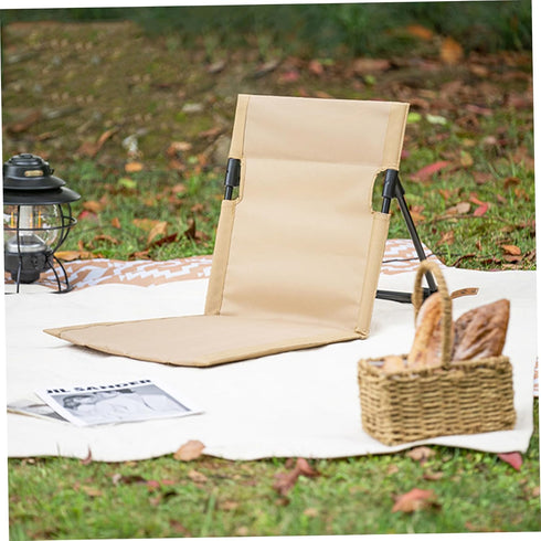 Aetherize Beach Mat Recliner Lightweight Beach Mat with Backrest One-Step Assembly Foldable Chair with Carry Bag