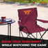 NCAA Portable Quad Chair - Folding Tailgate Chair with Cup Holder