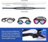 Universal Swimming Goggles, Swim Glasses with Silicone Strap, Black/Clear Replacement Accessories