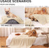 Luciphia Premium Fleece Dog Puppy Blanket, Soft Pet Sherpa Calming Cat Throw for Small Medium Dog Cat (Beige, 57x40