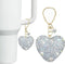 Silver Glitter Heart Charm for Stanley Cup, Compatible with Stanley Cup Accessories, Cute Keychain for 40 & 30 Oz