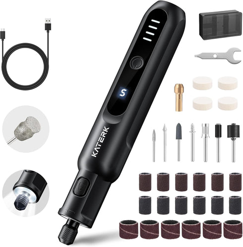 Katerk Pet Dog Nail Grinder - 5 Speed Quiet Electric Dog Nail