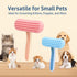 Oxiros 2 Pack Chinchilla Bunny and Grooming Brush Soft Silicone De-Shedding Bath & Massage Comb for Rabbits, Guinea
