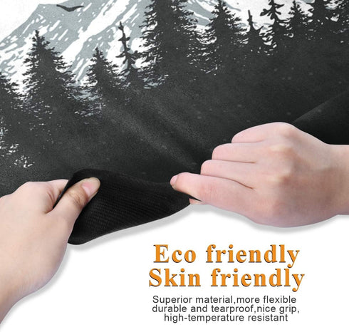 Qilmy Fantasy Mandala Pattern Yoga Mat, Eco-Friendly Non-Slip Texture Pro Exercise & Workout Mat