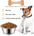 6 Pack Stainless Steel Dog Bowls - Metal Water Bowls, 6.9" Basic Pet Food Bowl for Large, Medium, Small Dogs, 30oz