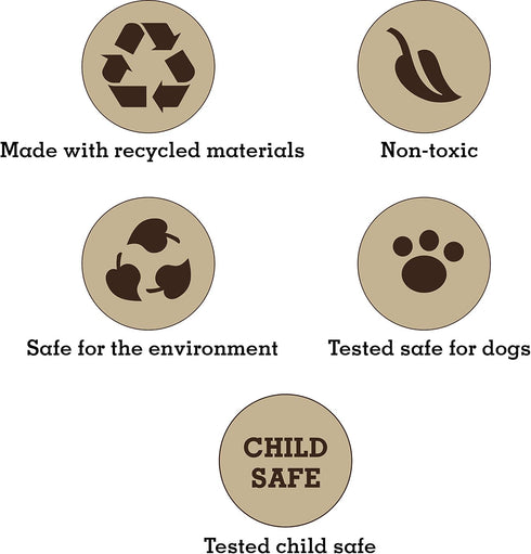 Eco-Friendly Durable Squeaky Dog & Puppy Chew Toy for Training, Teething, and Exercise (T-Bone)