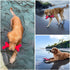 SuperChewy Tough Floating Dog Water Toy, Strong Natural Rubber, Great Fetch Toy for Puppy, Durable Training Toy