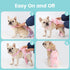 3 Pack Avont Frenchie Dog Diapers Female, Washable Reusable Girl Doggie Pants for Period Heat Cycle, Full Body Cover