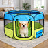 Pet Life All-Terrain Lightweight Wired Folding Collapsible Pet Playpen, Travel Cat and Dog Playpen with Zippered