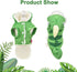 Chameleon Dog Costume for Halloween - Winter Fleece Pet Coat for Small to Large Dogs, Green