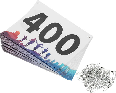 PATIKIL Tearproof Running Bib Numbers, Waterproof Race Competitor Numbers