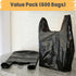 (600 Hammer T-shirt Biodegradable Black Plastic Bag ct.) Small Can Liners Thank You Grocery Shooping Size Doggy Poop