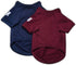 Koneseve Dog Shirts, Soft Cotton Clothes for Small Medium Large Dogs, Breathable Puppy Outfit Kitten Apparel 2-Pack