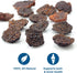 0.5 lb (Pack 1) Best Bully Sticks Beef Bully Stick Char Burger Slider Treats - of - All-Natural, Bite-Sized, Easily